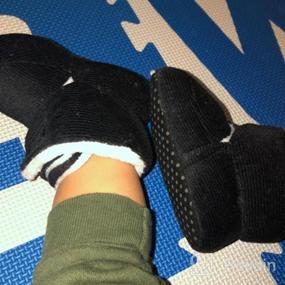 img 7 attached to TIMATEGO Носочки для новорожденных с противоскользящей подошвой, туфли для мальчиков в ботинках