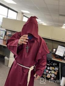 img 5 attached to Friar Medieval Hooded Monk Renaissance Priest Robe Costume Cosplay