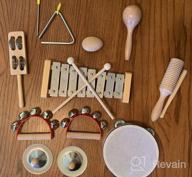 img 1 attached to Eco-Friendly Toddler Musical Instruments Set - International Natural Wooden Music Toy For Kids And Preschoolers With Storage Bag, Perfect For Fun And Educational Playtime review by Kevin Hernandez