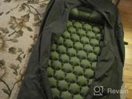 img 1 attached to Ultralight Hitorhike Backpack Camping Sleeping Pad - Inflatable Air Mattress, Insulated For Travel, Hiking, Scouts & Backpacking (Green) review by Adam Huper