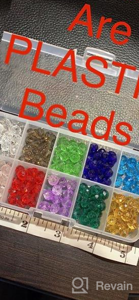 img 1 attached to 400Pcs Assorted Color 8Mm Glass Beads For Jewelry Making Bracelets - Includes 200Pcs Faceted Crystal Glass Beads And 200Pcs Crackle Lampwork Glass Round Beads - Packaged In 2 Boxes By QUEFE review by Heather Warren