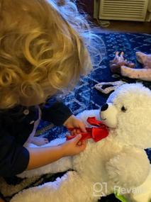 img 7 attached to 20-дюймовый гигантский плюшевый мишка - идеальная плюшевая игрушка для девочек и детей в День святого Валентина!