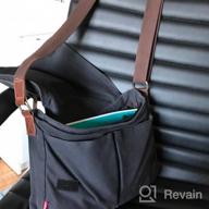 img 1 attached to Canvas Messenger Bag For Casual Work And Travel - Small Satchel For Men And Women, Ideal For School, Camping And More review by Steven Emberling