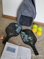 img 1 attached to Tumaz Premium Pickleball Paddles Set - USAPA Approved With Honeycomb Core, Fiberglass Face, And Bonus Accessories Included review by Mick Ohlrogge