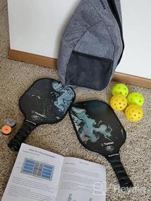 img 6 attached to Tumaz Premium Pickleball Paddles Set - USAPA Approved With Honeycomb Core, Fiberglass Face, And Bonus Accessories Included