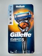 img 1 attached to Gillette Fusion5 ProGlide Men's Razor, 1 Cassette, 5 Carbon Blades, FlexBall Technology, Trimmer review by Stanislaw Szudek ᠌
