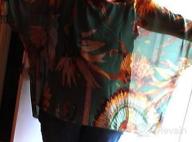 img 1 attached to Stay Chic In Summer With INewbetter'S Floral Boho Blouse And Chiffon Poncho review by Jonah Riggle