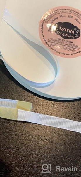 img 1 attached to Black Grosgrain Ribbon By VATIN 1 - 50-Yard Roll For Wedding, Baby Shower, And Gift Wrapping Projects review by Lisa Price