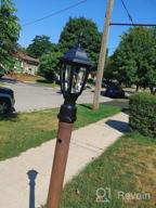 img 1 attached to 2-Pack FUDESY Outdoor Post Lights - LED Electric Exterior Lamp Post Light Fixture With Pier Mount Base review by Oscar Kaufman
