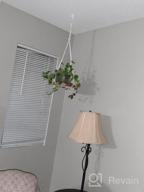 img 1 attached to Beautiful BOHO Chic Macrame Plant Hangers Shelf - Indoor Decorative Pot Holder With Flower Cut Outs - TIMEYARD Bohemian Home Decor, In Box review by Peggy Bui