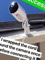 img 1 attached to Keep Your Arlo Security Camera Powered With 30FT Magnetic Charging Cable: Compatible With Pro 4 And Ultra 2 Models (White) review by Rick Kreutzer