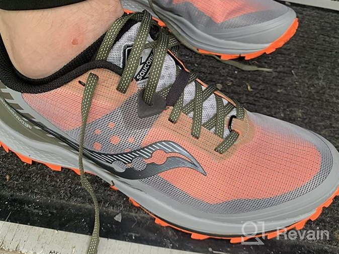 img 1 attached to Conquer the Trails with 🏞️ Saucony PEREGRINE Running Shoes in GRAVEL Medium review by John Arsov