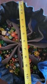 img 5 attached to Large Dice Bag With Pockets - Hold Over 300 Dice - Rose Red | SIQUK DND RPG MTG Storage Bag