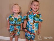 img 1 attached to 🌺 Hibiscus Hawaiian Island Turquoise Boys' Clothing by RJC review by David Hayden