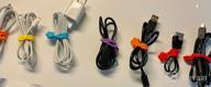img 1 attached to 7Colors-21Pack Reusable Silicone Twist Ties With Strong Magnets For Organizing Cables, Hanging Stuff, USB Cords & Fridge Magnets - Fironst 7.48" Magnetic Cable Ties review by Joseph Quade