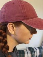img 1 attached to Washed Twill Cotton Baseball Cap For Men And Women - Adjustable And Comfortable (A1008) review by Jose Schweigert