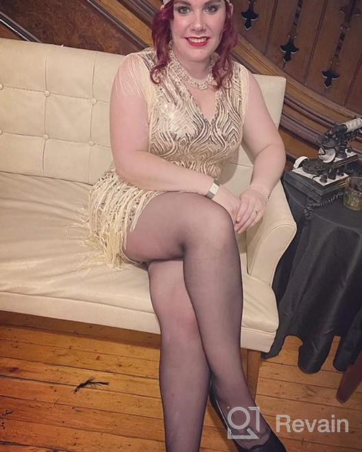 img 1 attached to 💃 Vintage Art Deco Dress - BABEYOND Roaring 20s Sequins Beaded Dress with Long Fringes, Great Gatsby Flapper Dress review by Randi Hernandez
