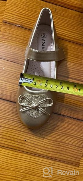 img 1 attached to Toddler Dress Shoes For Wedding | Flower Girl Mary Jane Lace Ballet Flats For Walking, Jumping review by Jason Bollinger