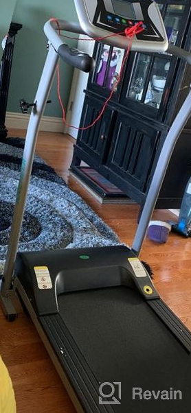 img 1 attached to Efficient Home-Based Fitness With A Motorized Folding Treadmill - Tracking Pulse, Safety Key, & LCD Included! review by Phil Anderson