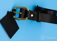 img 1 attached to Jeereal Leather Casual Jeans Belts in Brown - Men's Stylish Accessories review by Peter Hallett