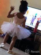 img 1 attached to Cute and Charming: Meeyou Little Girls' Flower Ovelay Ballet Tutu Dress review by Chelsea Mendoza