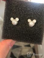 img 1 attached to ✨ Timeless Women's 100% 925 Sterling Silver Earrings - Matte Mickey Stud Earrings - Italian Silver Earrings for Girls - Hypoallergenic Jewelry - 0.3"0.4 review by Michael Ringgold