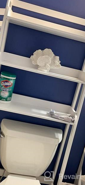 img 1 attached to Espresso Bathroom Spacesaver - UTEX Over-The-Toilet 3-Shelf Organizer review by Patrick Ordonez