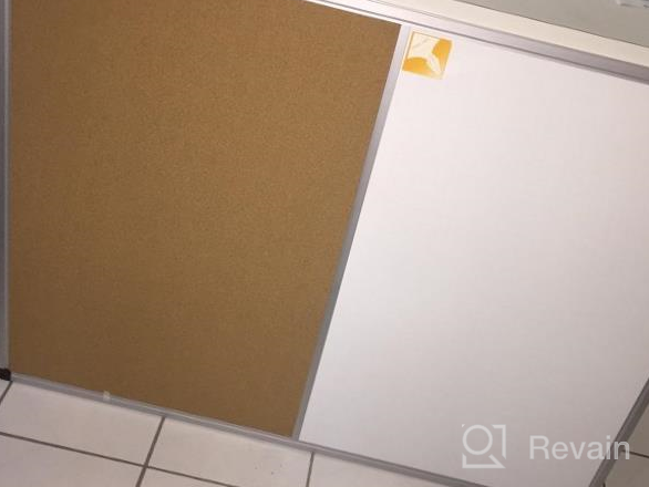 img 1 attached to 📋 48 x 36 Magnetic Dry Erase Board & Cork Board Combo - XBoard, Whiteboard with Aluminum Frame review by Chase Arellano