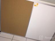 img 1 attached to 📋 48 x 36 Magnetic Dry Erase Board & Cork Board Combo - XBoard, Whiteboard with Aluminum Frame review by Chase Arellano