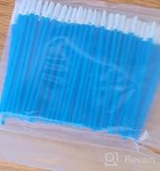img 1 attached to Lint-Free Swabs For Cleanroom And PCB Board Cleaning (200Pcs, 3.2Mm Head Width, Spear Shape Pointed Tips, Blue) - Multi-Purpose Microfiber Swabs For Inkjet Printers And More - AAwipes review by Albert Lee