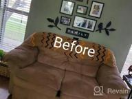img 1 attached to Protect Your Sofa With YEMYHOM'S High Stretch Checkered Couch Cover - Anti-Slip, Durable & Perfect For Pets! (Sofa, Dark Coffee) review by Felicia Evans