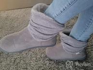 img 1 attached to Women'S Fluffy Faux Fur Memory Foam Bootie Slippers By Longbay - Cozy & Comfy! review by Dee Holt