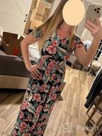 img 1 attached to Women'S Short Sleeve Maxi Dress With Pockets - AUSELILY Casual Loose Fit review by Patrick Hamman