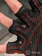 img 1 attached to ZEROFIRE Fitness Gloves With Full Palm Protection And Enhanced Grip For Men And Women - Ideal For Weightlifting, Exercise, Gym, Training, And Cycling review by John Langdon