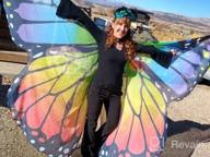 картинка 1 прикреплена к отзыву MUNAFIE Colorful Butterfly Wings Performance Costumes for Belly Dance, Halloween, Christmas Party от Mufti Capers