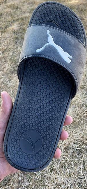 img 1 attached to PUMA High Men's Shoes - Slide Sandal in Black and White review by Nick Shirodkar