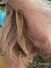 img 7 attached to Vintage Princess Dresses For Toddler Girls - Niyage Flutter Sleeve Square Neck Ruffle Design