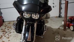 img 5 attached to OXMART мотоцикл двойной светодиодный проектор фара лампа с углом глаз для Harley Davidson Road Glide 2004-2014 FLTR