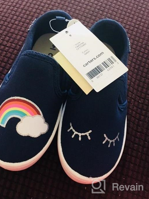 img 1 attached to Carters Toddler 👟 Girls' Casual Flats Sneaker Shoes review by Melissa Dallich