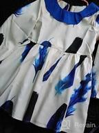 img 1 attached to 👗 Blue Feather Short Sleeve Shirt Dress - Mommy and Me Matching Set of Maxi Dresses review by Kayla Johnson