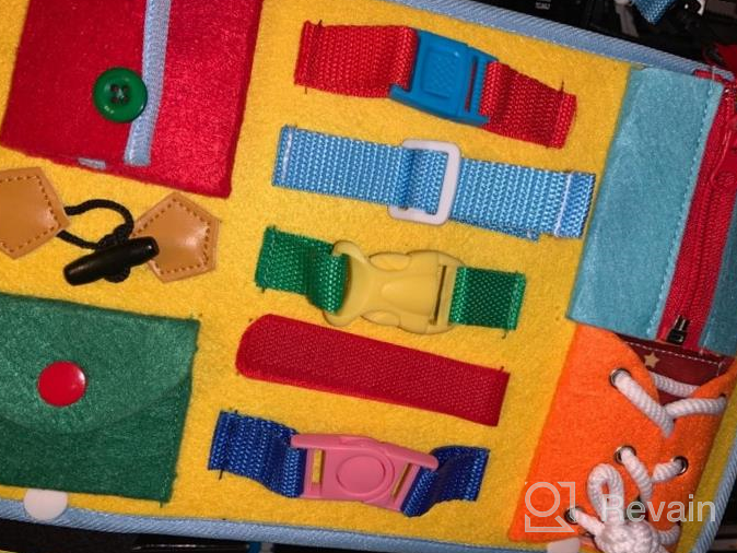 img 1 attached to School Bus Busy Board Activity Set For Early Learning And Fine Motor Development - 12 Basic Skills To Learn To Dress And Play, Ideal Sensory Toy For Preschool Kids, Kindergarten And Travel review by Matthew Frandsen
