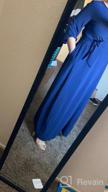 img 1 attached to Women'S Elegant Audrey Hepburn Style Round Neck 3/4 Sleeve Swing Maxi Dress With Long Belt & Pockets review by Casey Mann