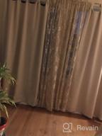 картинка 1 прикреплена к отзыву Серые кружевные прозрачные шторы DWCN с цветочным принтом - набор из 2 стержневых карманных оконных вуалей, прозрачных штор для спальни, кухни, длинные короткие шторные панели 52 х 72 дюйма от Heather Brown