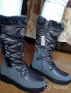 img 1 attached to Women'S Knee-High Water Resistant Fur-Lined Snow Boots - DailyShoes review by Louis Loebis