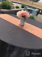 img 1 attached to Add A Pink Sparkle To Your Table Decor With Sequin Table Runners - Pack Of 4, 12X72 Inch, Perfect For Weddings And Birthdays! review by Damon Blazis