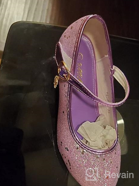 img 1 attached to 💎 Sparkly Princess Toddler Girls' Flats Shoes review by Dylan Baldwin