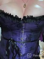 img 1 attached to Women'S Gothic Burlesque Steampunk Corset Skirt Renaissance Dress Costume review by Misty Miller
