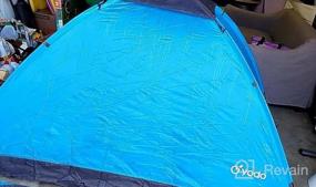 img 5 attached to Палатка Yodo на 2 человек с легким весом и сумкой для переноски - идеальная для пеших походов и приключений на открытом воздухе