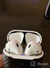 img 6 attached to Пылезащитная накладка Elago AirPods 2 (матовый космический серый, 2 комплекта) Пыленепроницаемая металлическая крышка, роскошная отделка, видео по установке — совместима с чехлом для беспроводной зарядки Apple AirPods 2 [Зарегистрирован патент США]