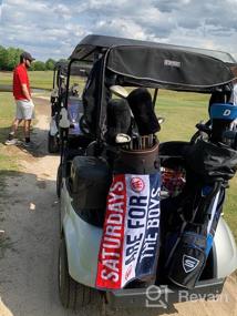 img 5 attached to Barstool Sports Saturdays Are For The Boys Golf Towel, Clip-On Accessory For Golf Bag, Perfect For Tailgating College Fraternities Weekend Sports